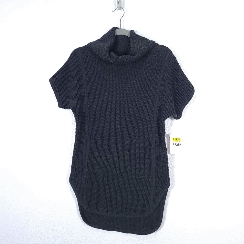 UGG Selby Turtleneck Chunky Knit Charcoal Gray Sweater - Picture 2 of 15
